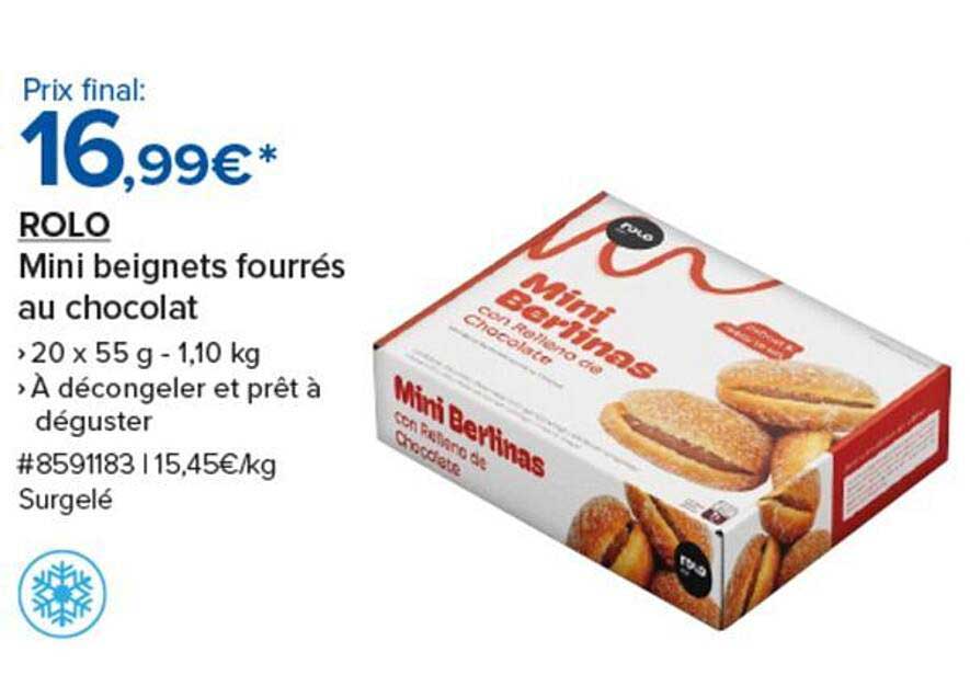 ROLO Mini beignets fourrés au chocolat