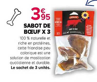 SABOT DE BOEUF x 3