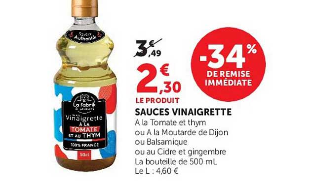 SAUCES VINAIGRETTE