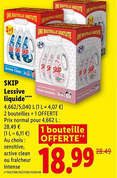 SKIP Lessive liquide****