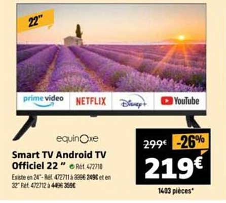 Smart TV Android TV Officiel 22"