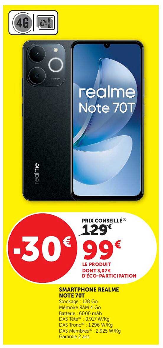 SMARTPHONE REALME NOTE 70T