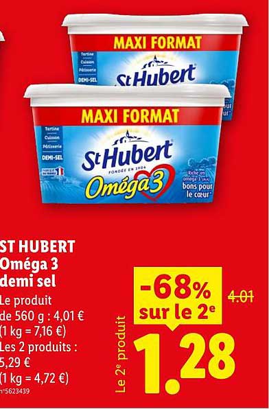 ST HUBERT Oméga 3 demi sel