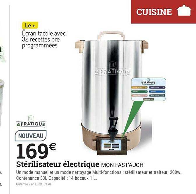 Stérilisateur électrique MON FAST'AUCH