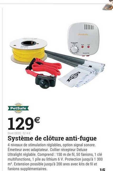 Système de clôture anti-fugue