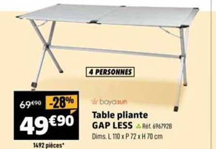 Table pliante GAP LESS