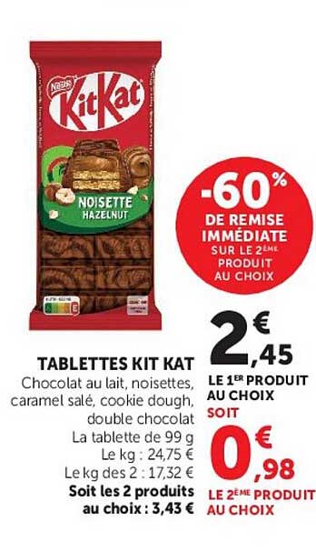 TABLETTES KIT KAT