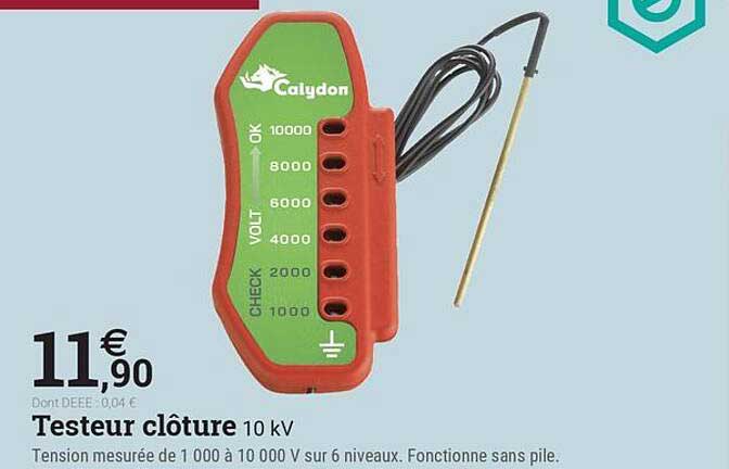 Testeur clôture 10 kV