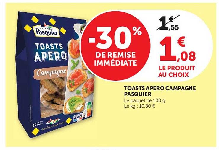TOASTS APERO CAMPAGNE PASQUIER