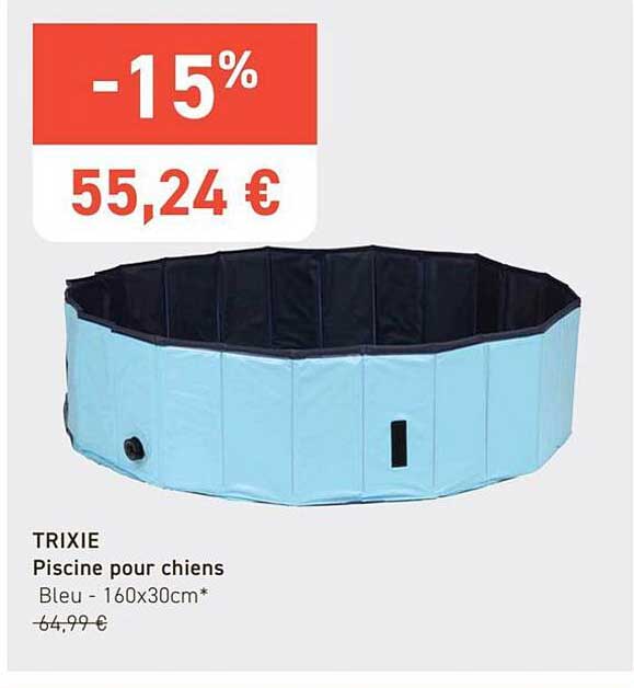 TRIXIE Piscine pour chiens Bleu - 160x30cm*
