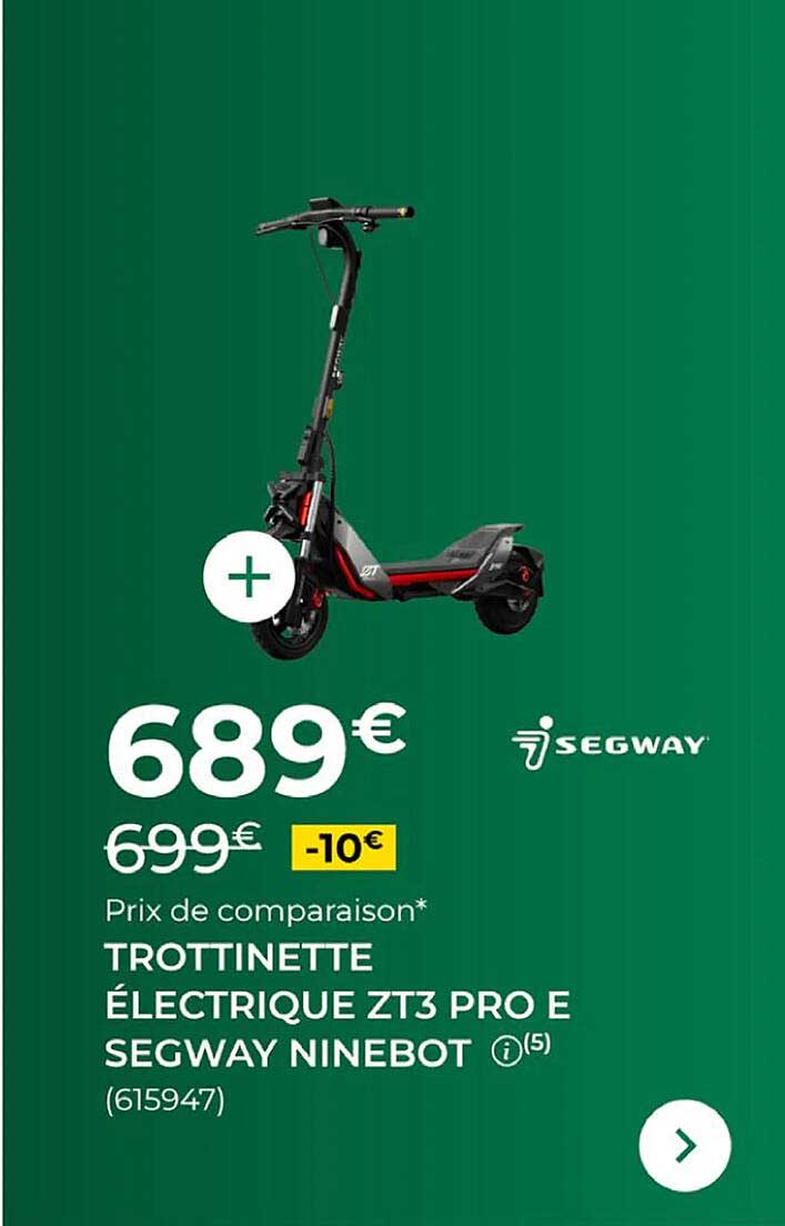 TROTTINETTE ÉLECTRIQUE ZT3 PRO E SEGWAY NINEBOT
