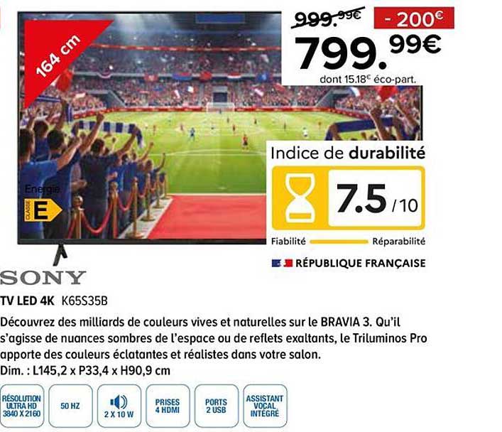 TV LED 4K K65S35B