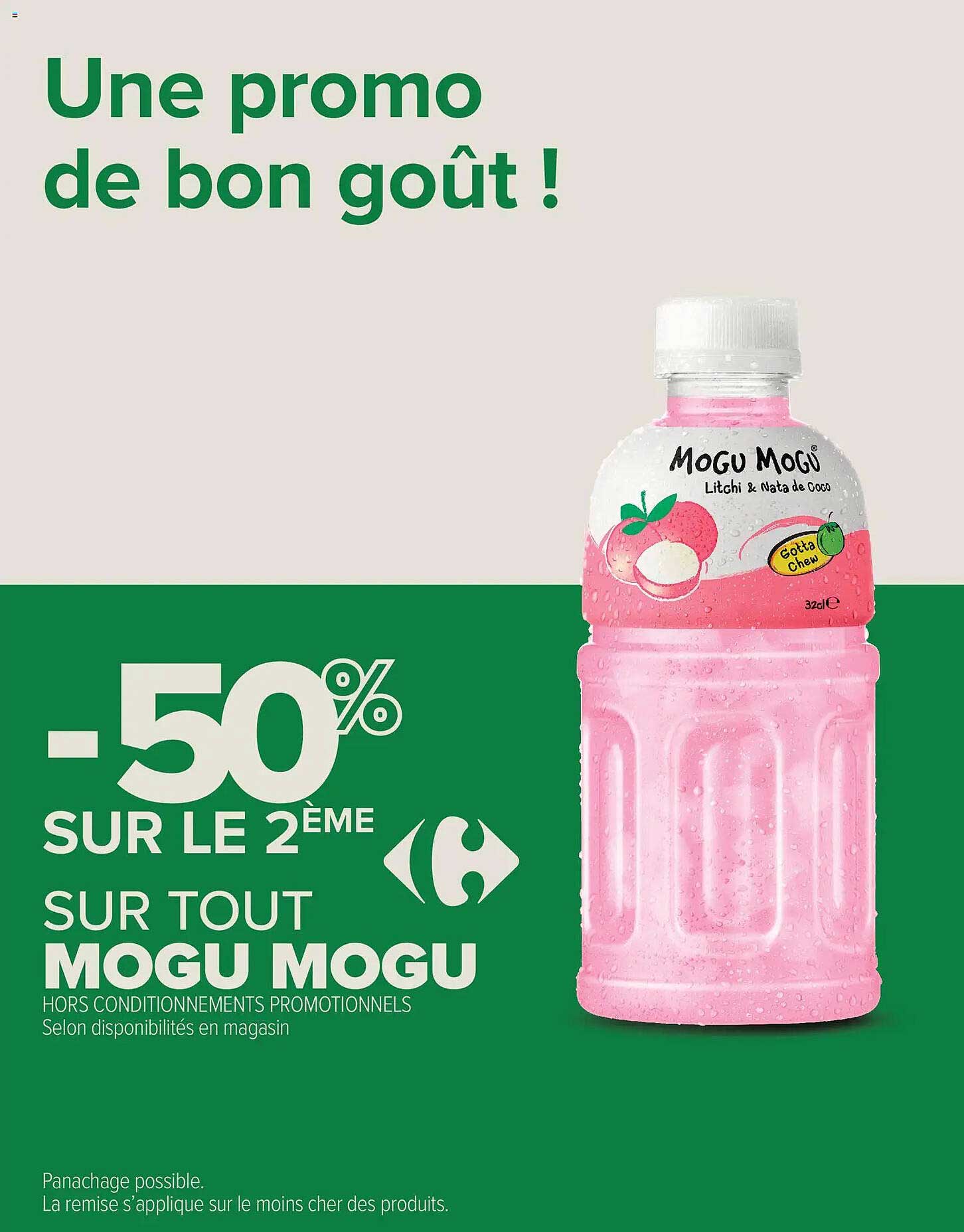 Une promo de bon goût !