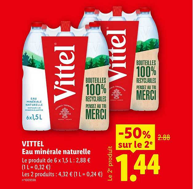 VITTEL Eau minérale naturelle