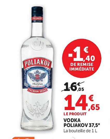 VODKA POLIAKOV 37,5°
