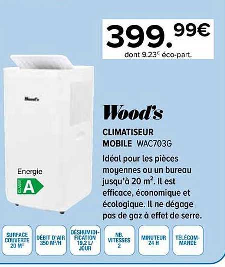 Wood's CLIMATISEUR MOBILE WAC703G