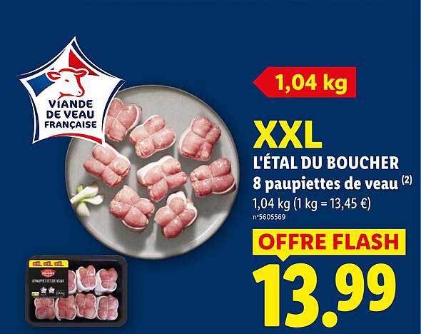 XXL L’ÉTAL DU BOUCHER 8 paupiettes de veau