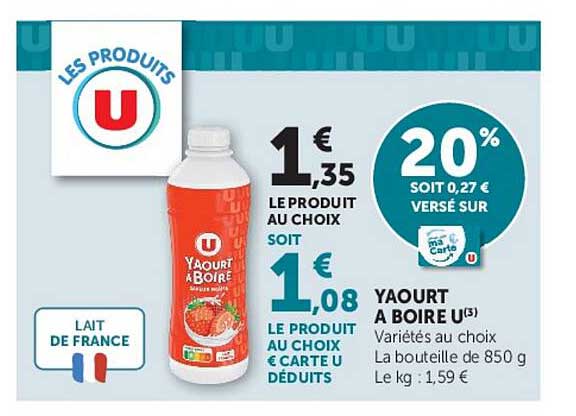 YAOURT A BOIRE U³