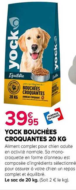 YOCK BOUCHÉES CROQUANTES 20 KG
