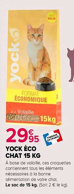YOCK ÉCO CHAT 15 KG