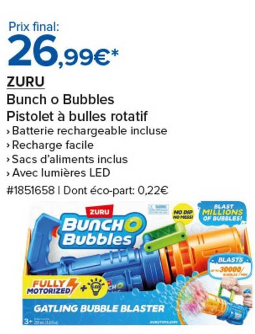 ZURU Bunch o Bubbles Pistolet à bulles rotatif