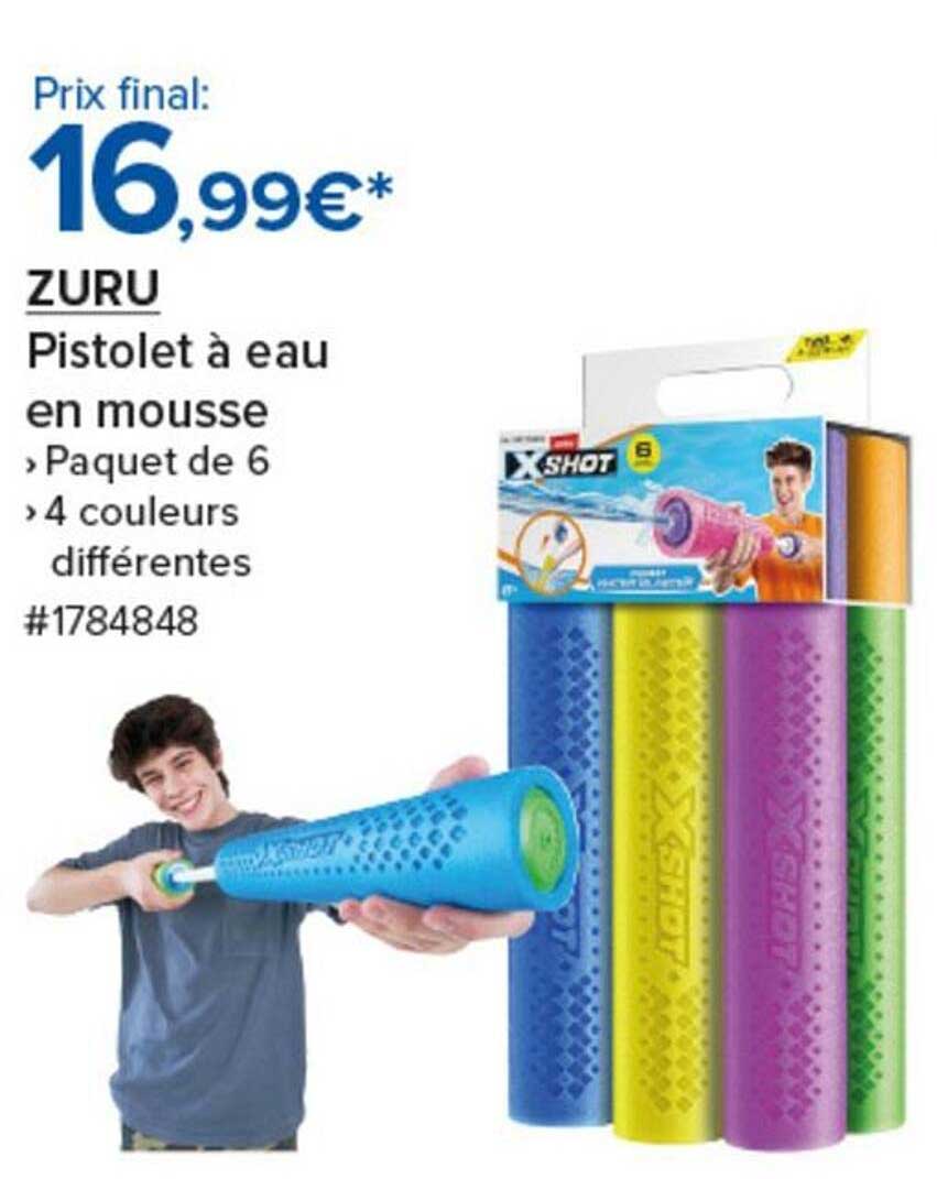 ZURU Pistolet à eau en mousse