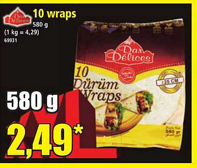 10 wraps