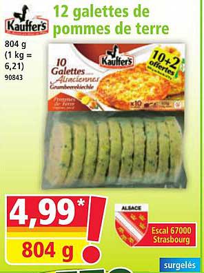 12 galettes de pommes de terre