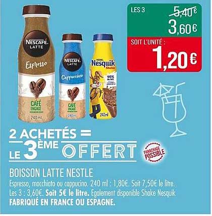 2 ACHETÉS = LE 3ÈME OFFERT