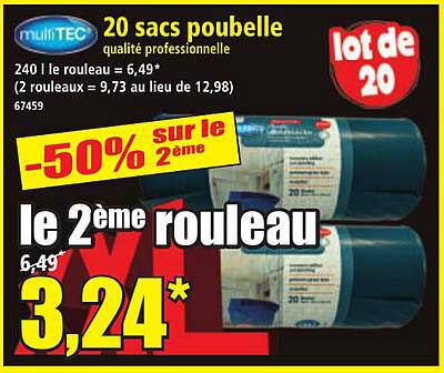 20 sacs poubelle