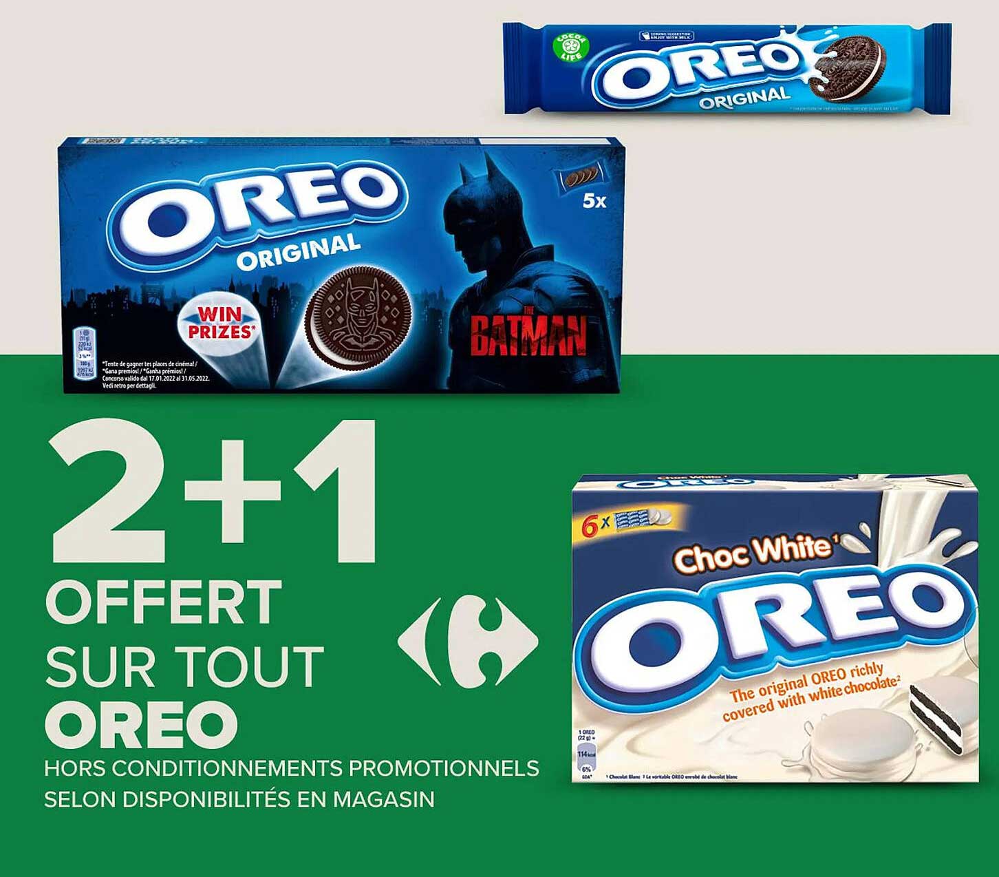 2+1 OFFERT SUR TOUT OREO