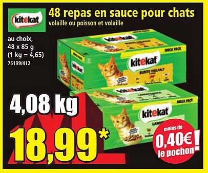 48 repas en sauce pour chats