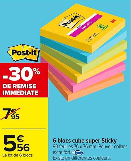 6 blocs cube super Sticky