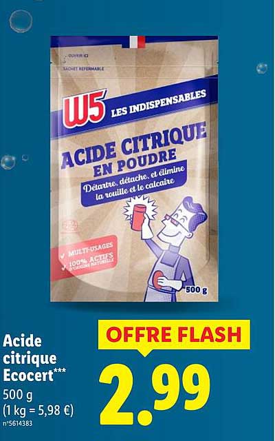Acide citrique Ecocert***