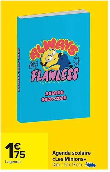 Agenda scolaire « Les Minions »