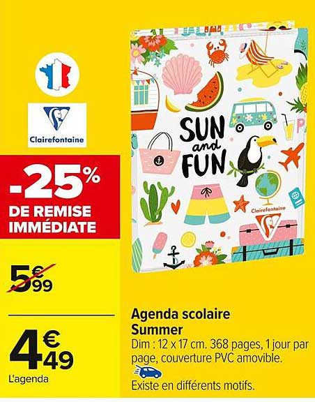 Agenda scolaire Summer