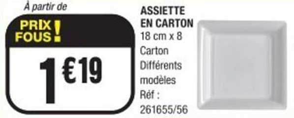 ASSIETTE EN CARTON