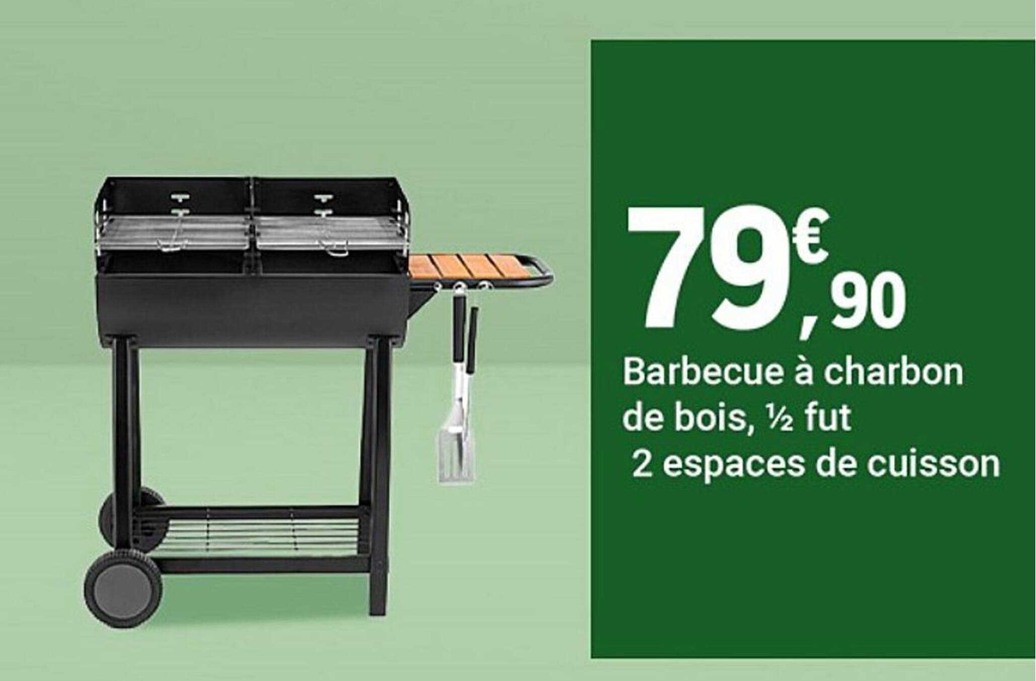 Barbecue à charbon de bois, ½ fut