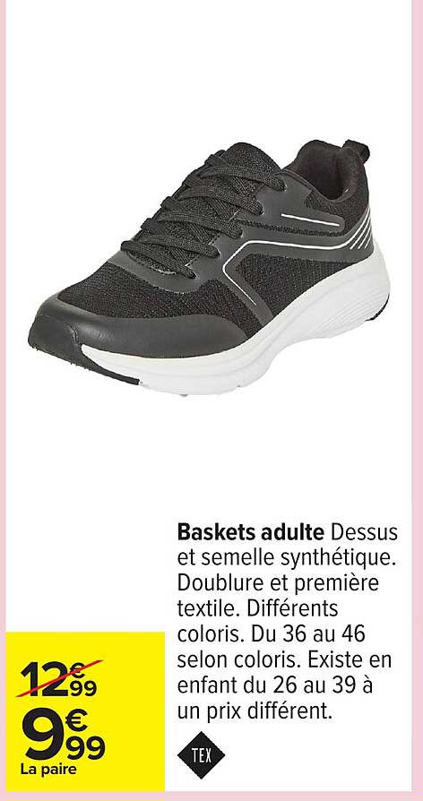 Baskets adulte