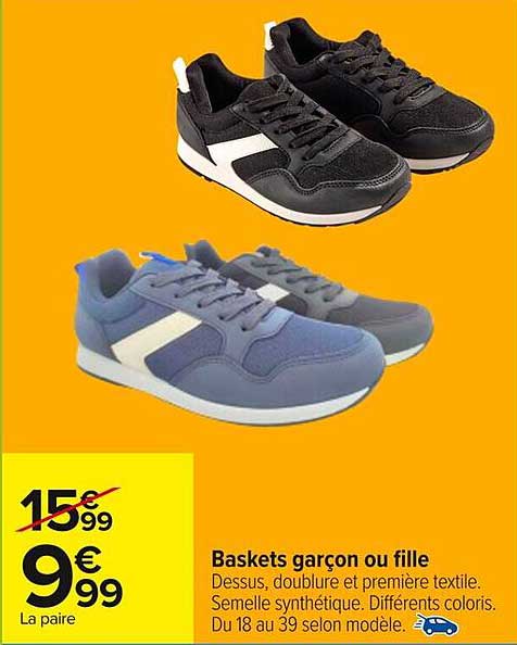 Baskets garçon ou fille