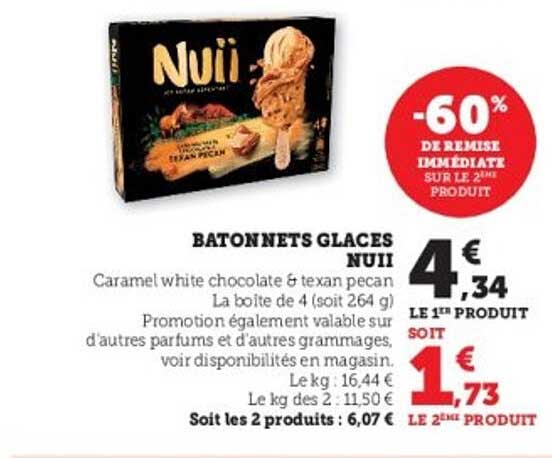 BATONNETS GLACES NUII
