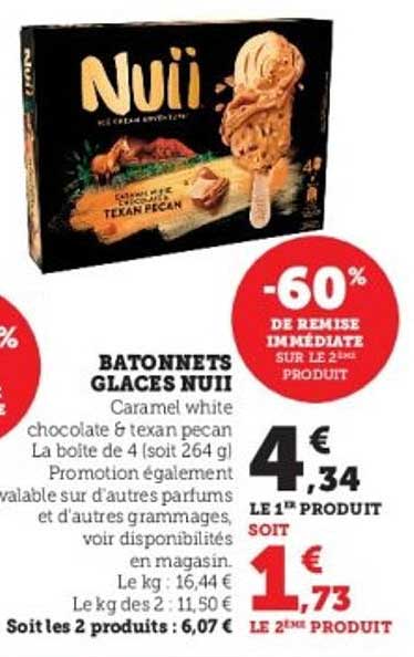 BATONNETS GLACES NUII