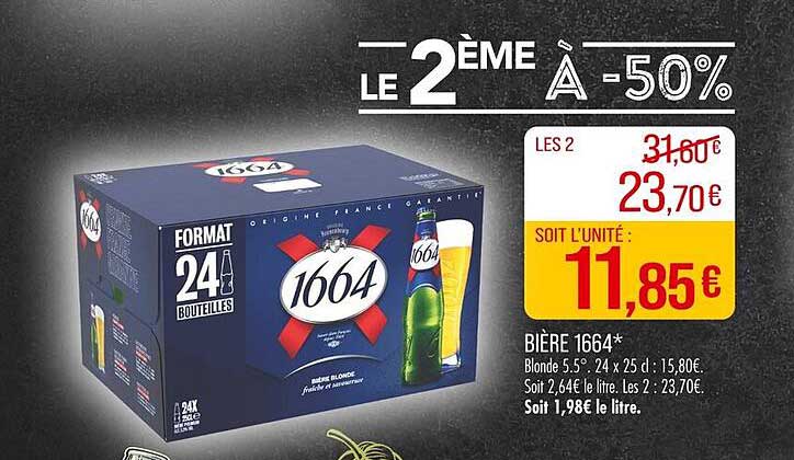 Bière 1664 - Le 2ème à -50%