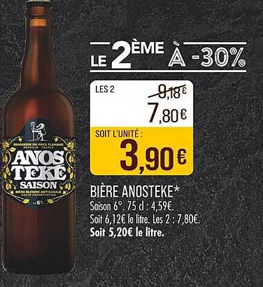 Bière Anosteke - 2ème à -30%