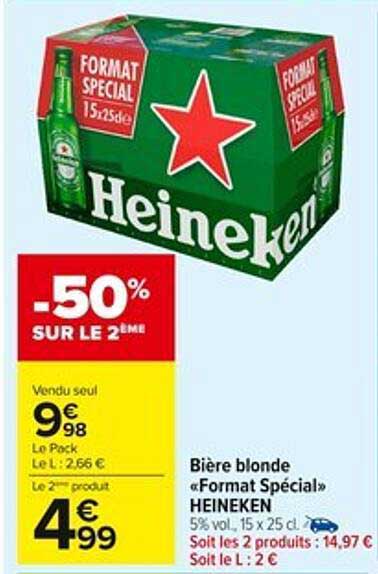 Bière blonde «Format Spécial» HEINEKEN