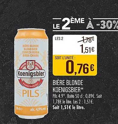 BIÈRE BLONDE KOENIGSBIER*