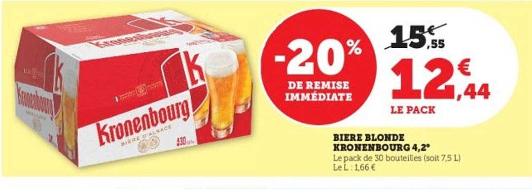 BIERE BLONDE KRONENBOURG 4,2°