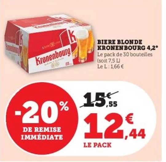 BIERE BLONDE KRONENBOURG 4,2°