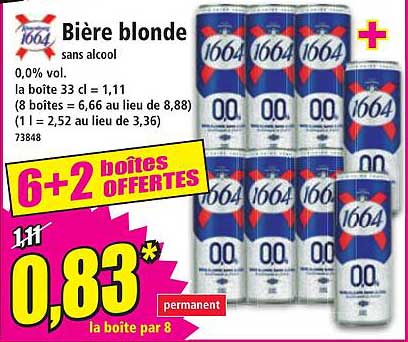 Bière blonde sans alcool