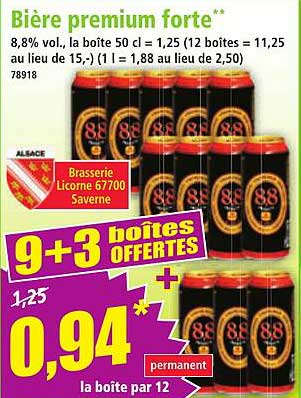 Bière premium forte**